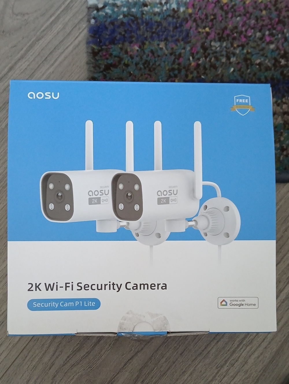 😎AOSU 2K Wi‑Fi Security Camera Outdoor